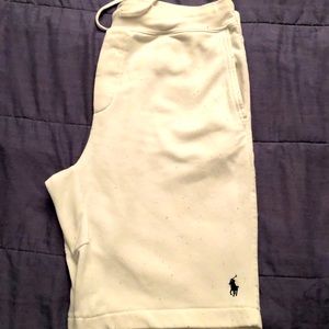 White Polo Sweat Shorts